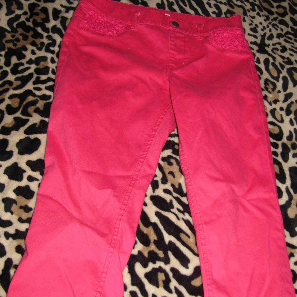 001  Wonder Nation Pink Jegging Girls XL